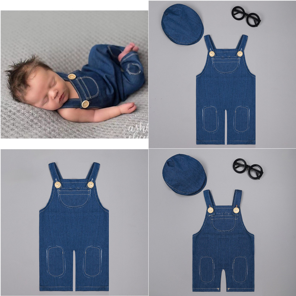 Baby Clothing For Boys - ❤️Newborn Photography Clothing Denim Overalls Studio