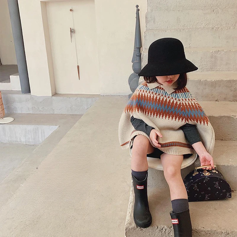 Girls' Cape New Korean Childre - Baby Clothing Knitting Patterns review and price