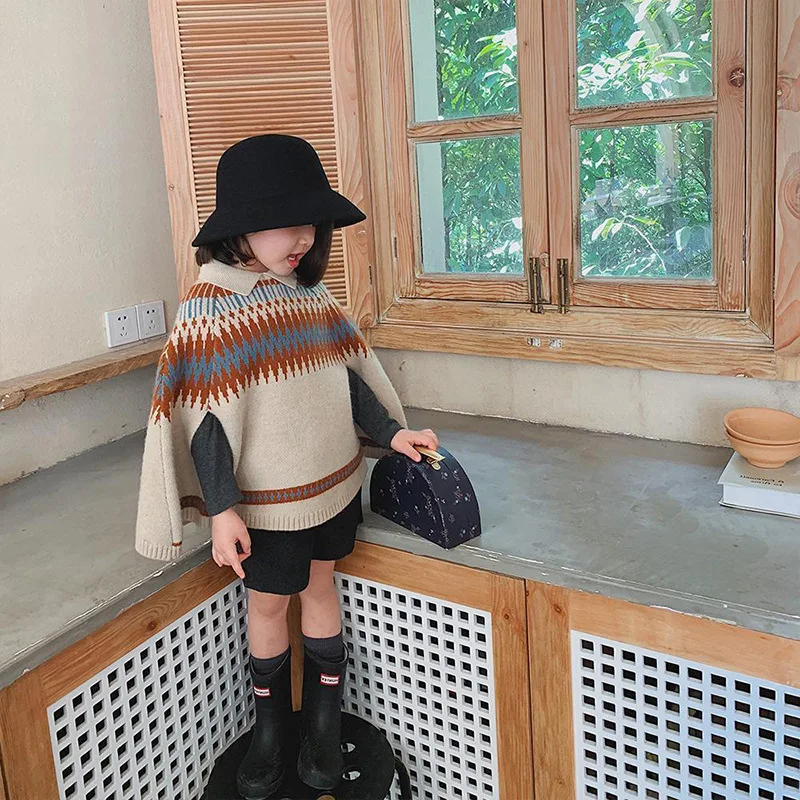 Girls' Cape New Korean Childre - Baby Clothing Knitting Patterns review and price