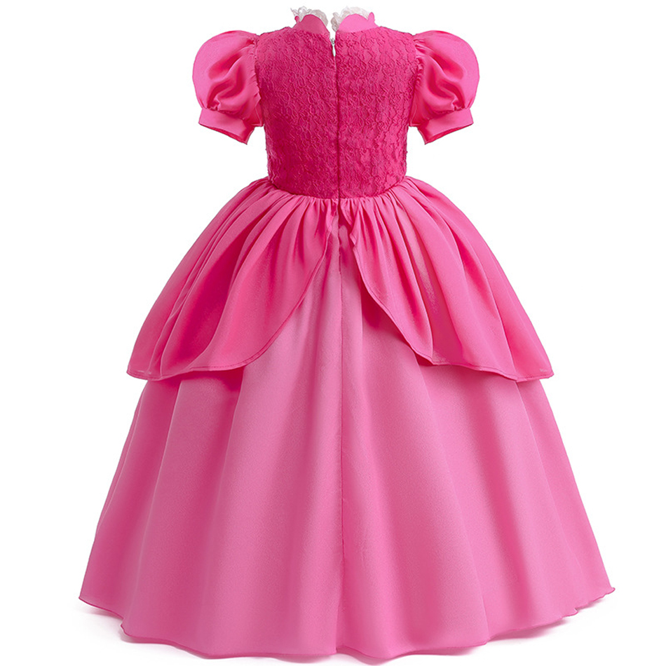 Peach Princess Dress For Girl  - Baby Q Clothing review and price
