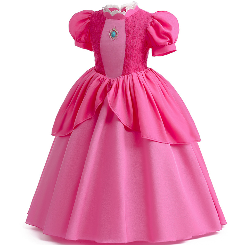 Peach Princess Dress For Girl  - Baby Q Clothing review and price