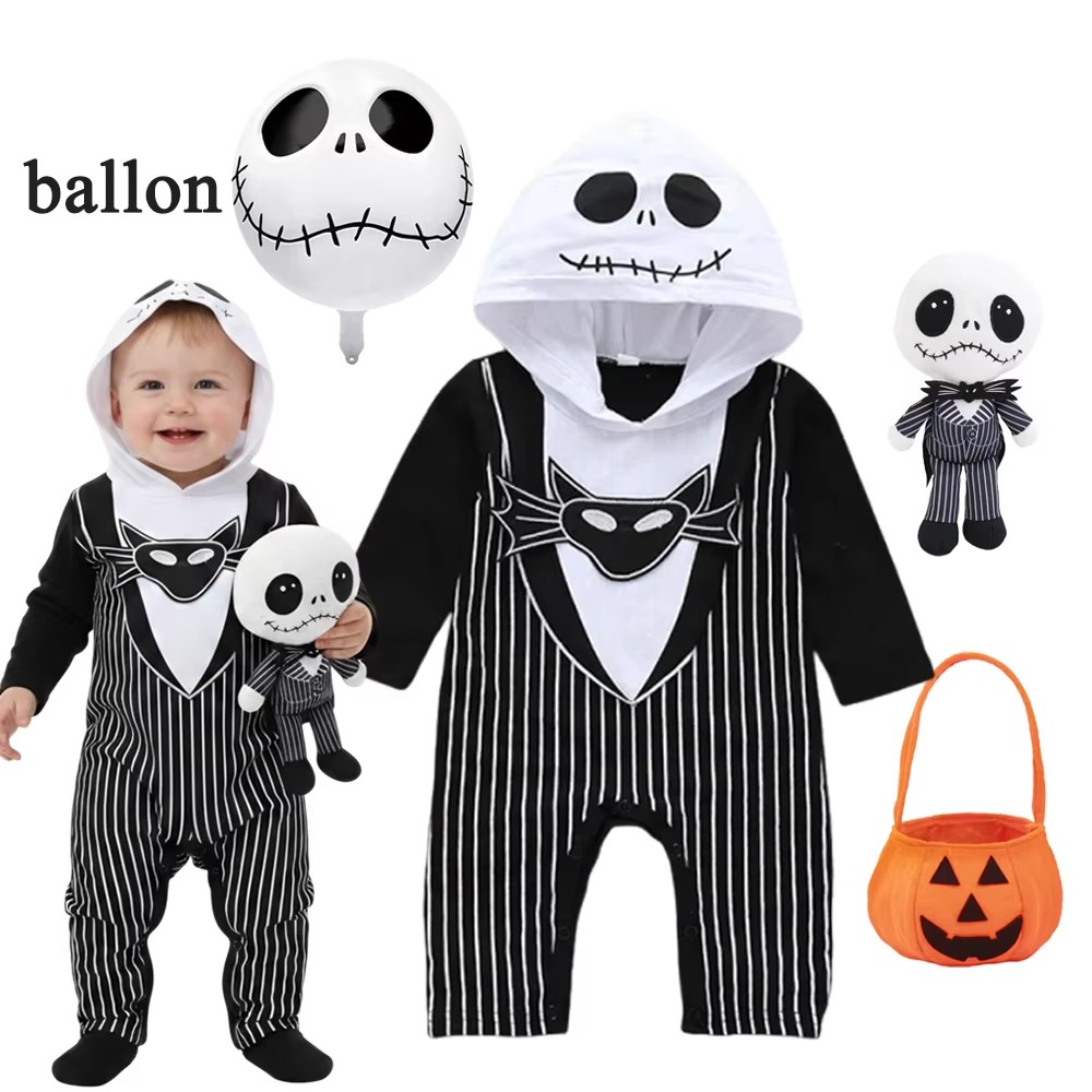 Baby Boys Hooded Romper Hallow - Baby Q Clothing review and price