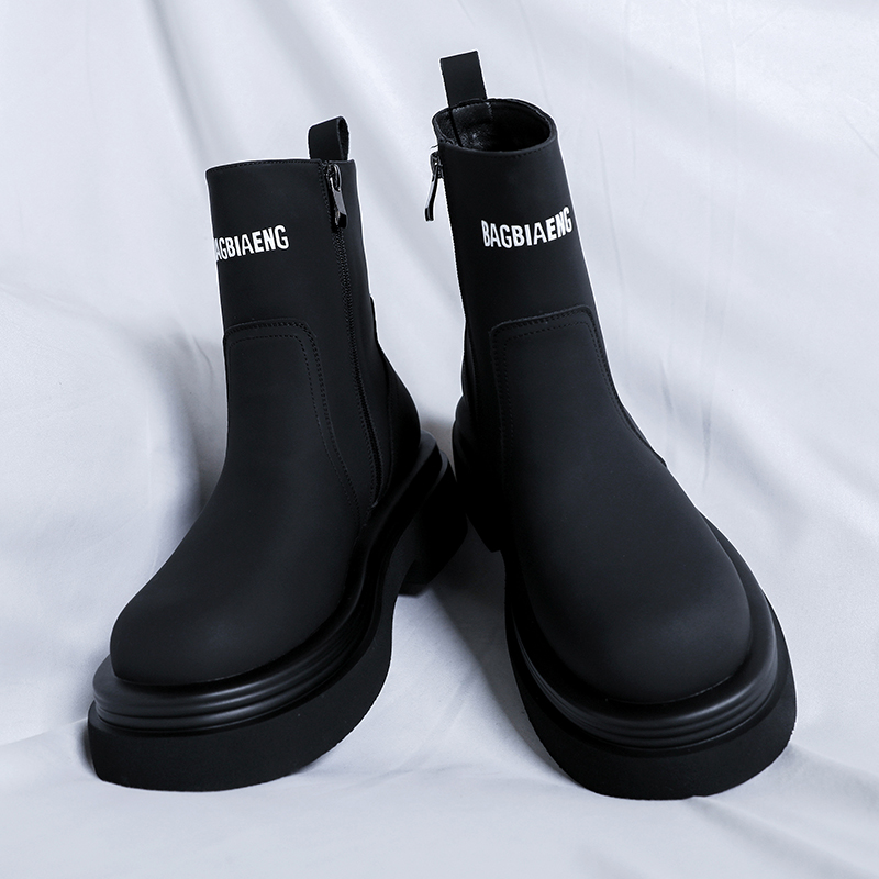 Thick Soled Letter Men Chelsea - Soft Sole Booties review and price
