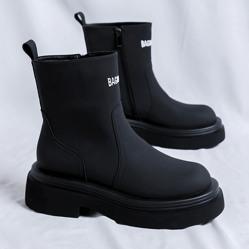 Thick Soled Letter Men Chelsea - Soft Sole Booties review and price