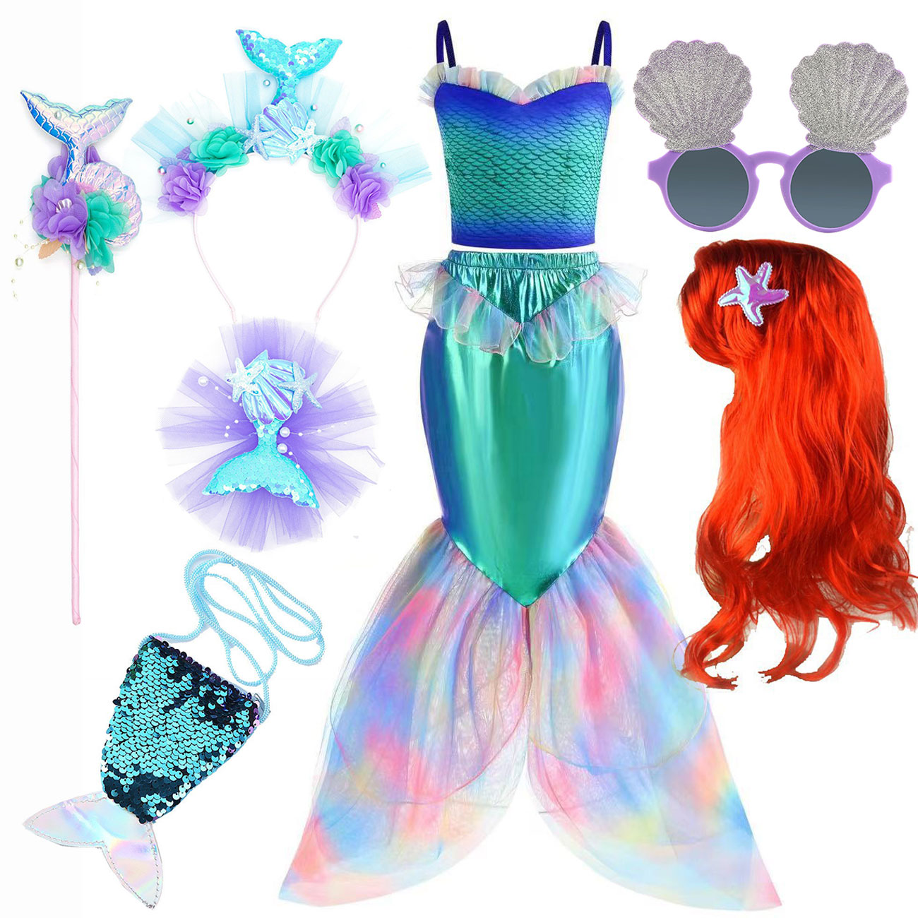 Disney Mermaid Dress Up Costum - Baby Q Clothing review and price