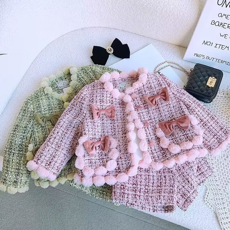 Adorable Pompom Design Baby Gi - Baby Clothing Designer review and price